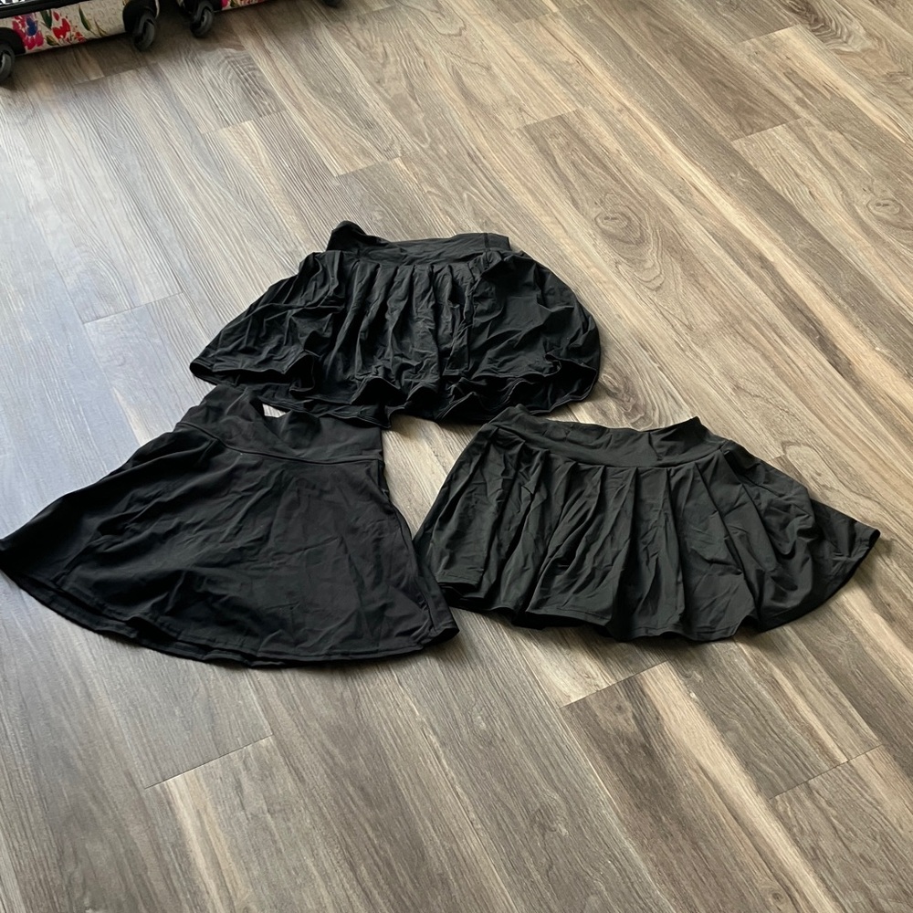 All Three Black Skorts Medium